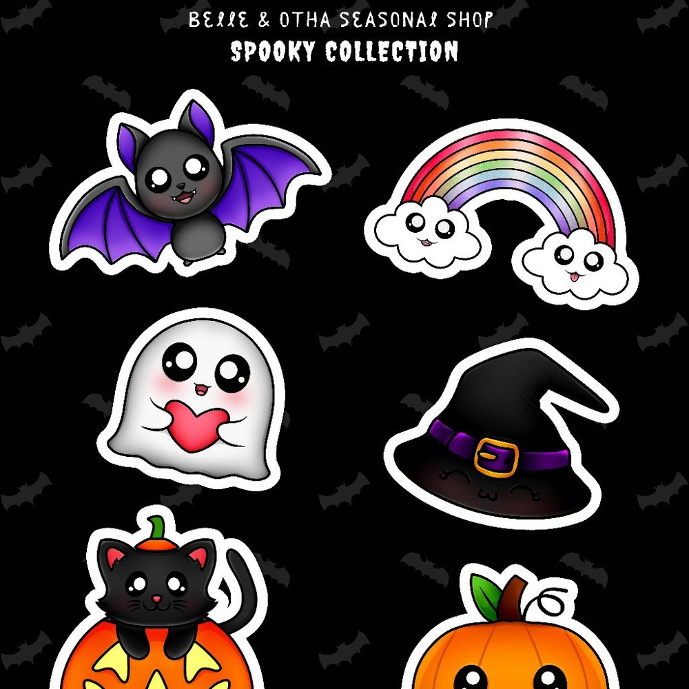 Friendly Halloween Sticker Sheet - 2